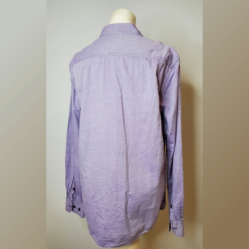 Marc Ecko Lavender Button Down Shirt - image 3
